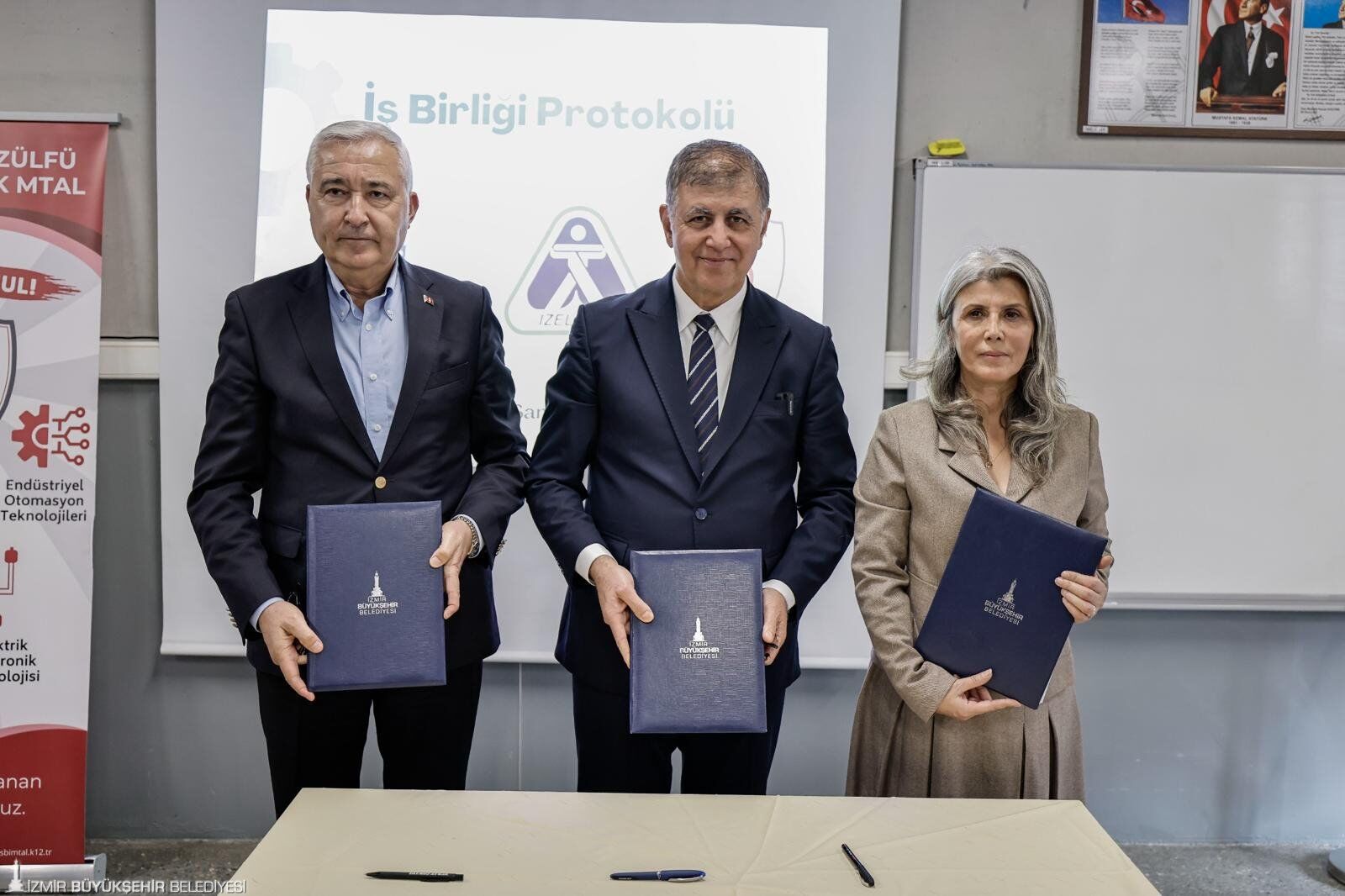 İzmir Büyükşehir'den Kosbi̇ Ile Örnek Iş Birliği Meslek Lisesi Öğrencilerine Iş Güvenliği Eğitimi (2)