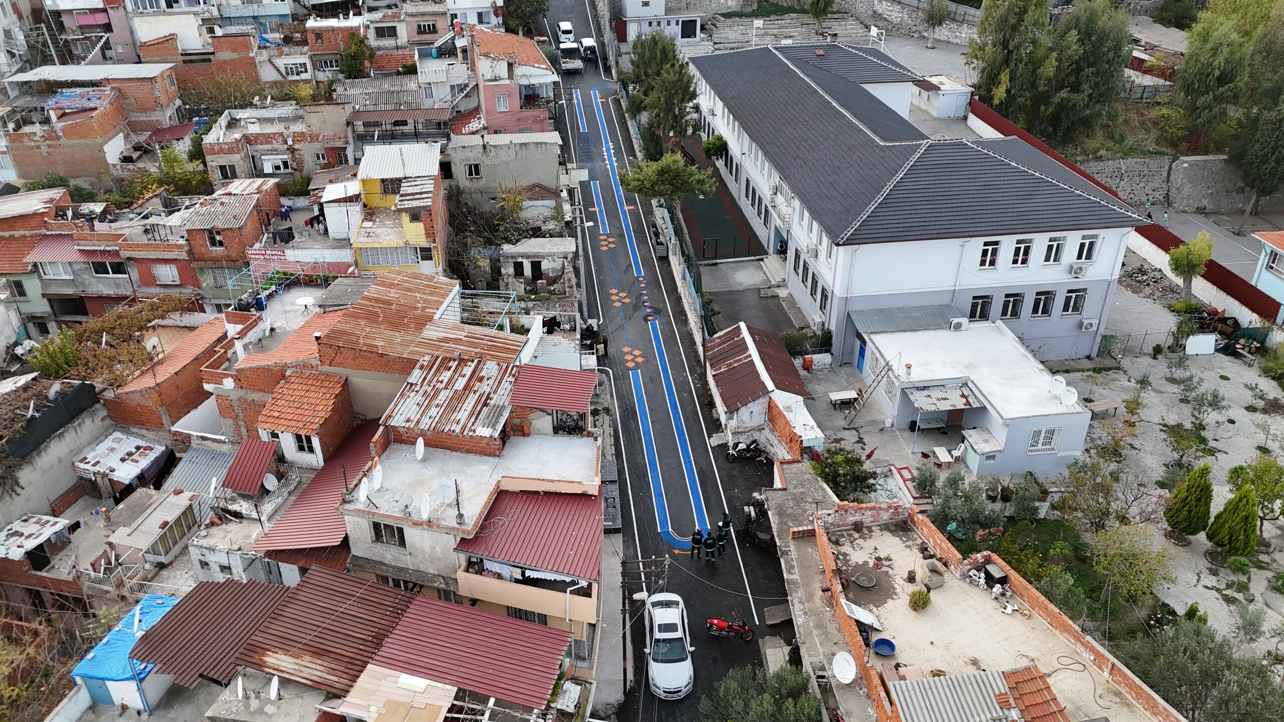 Konak’ta Öğrenciler Için Güvenli Yol Yeşiltepe İlkokulunun Yolu Rengarenk Ve Neşeli (2)