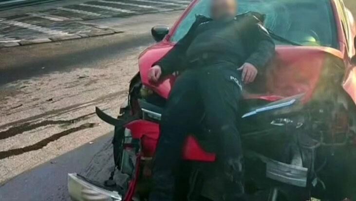 Aydında Polise Carpıp Kaçtı
