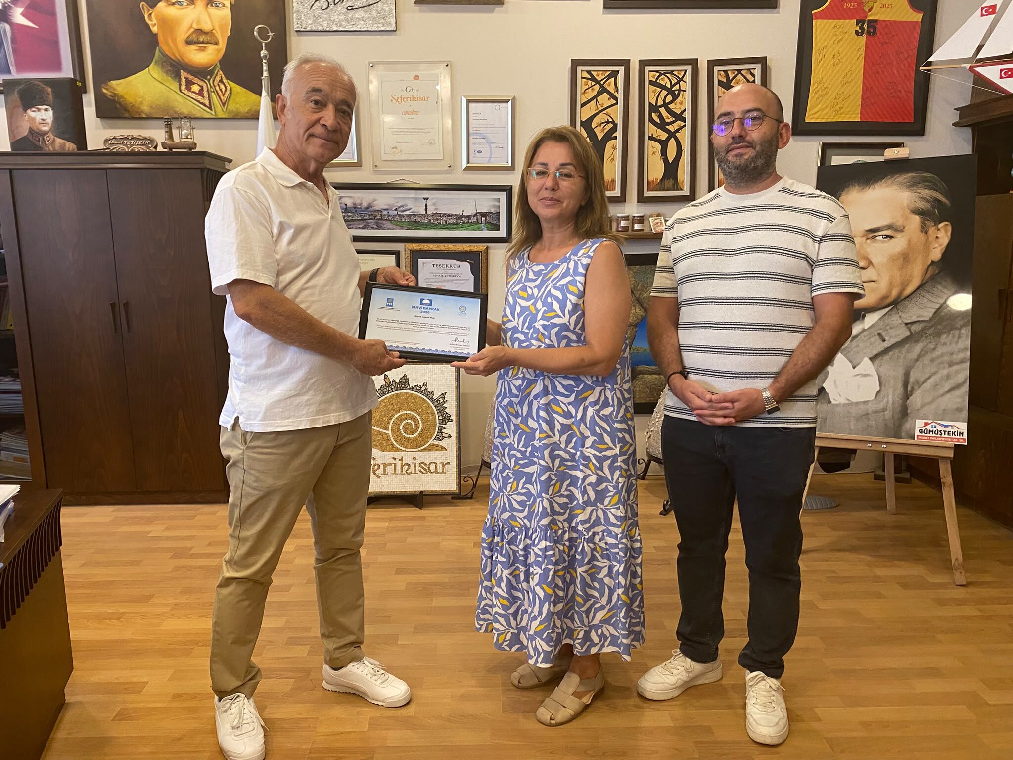 B.başkan Vk. Fuat Gümüş İklim Müdürü Aynur Adanur